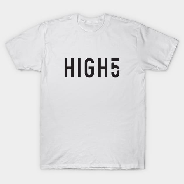 High5 logotype - noir T-Shirt by sylvaindrolet